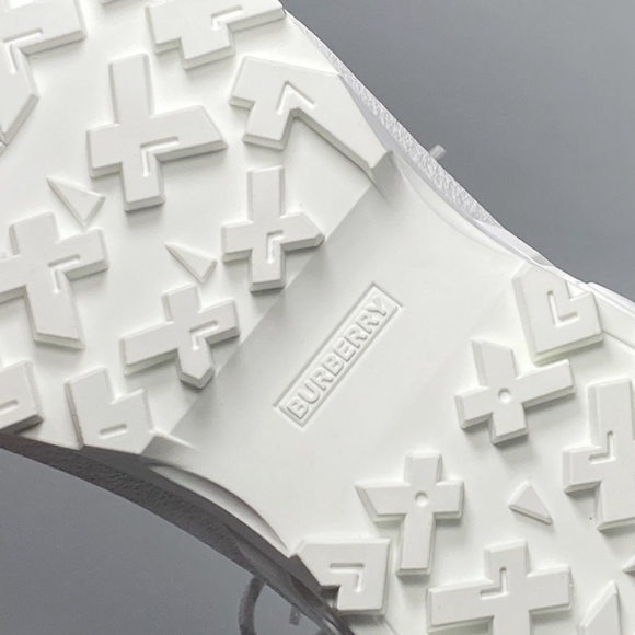 Burberry Arthur Vintage Checkered Cotton & Leather Low Top Sneaker Size 36-1/2 - Picture 7 of 8